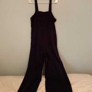 Navy Wide-Leg Jumpsuit